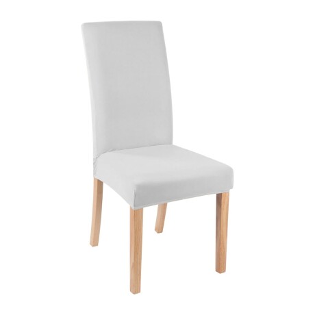 Funda para Silla Comedor Cubre Asiento Elastizada y Lavable Blanco