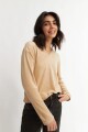 Remera m/l de plush TOSTADO