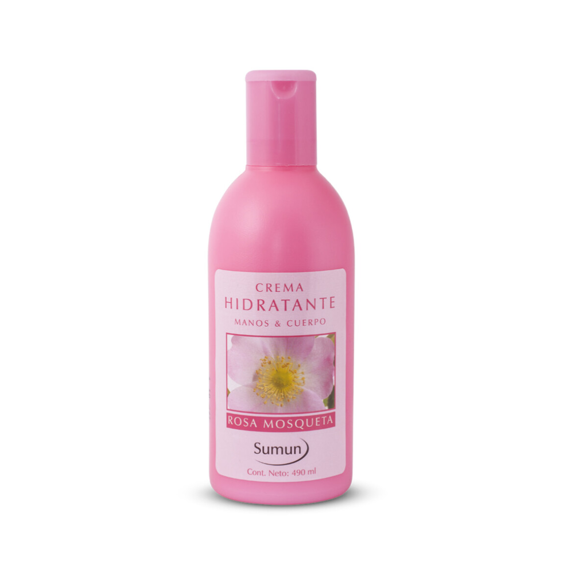 CREMA SUMUN HIDRATANTE MANOS Y CUERPO ROSA MOSQUETA 490 CC 