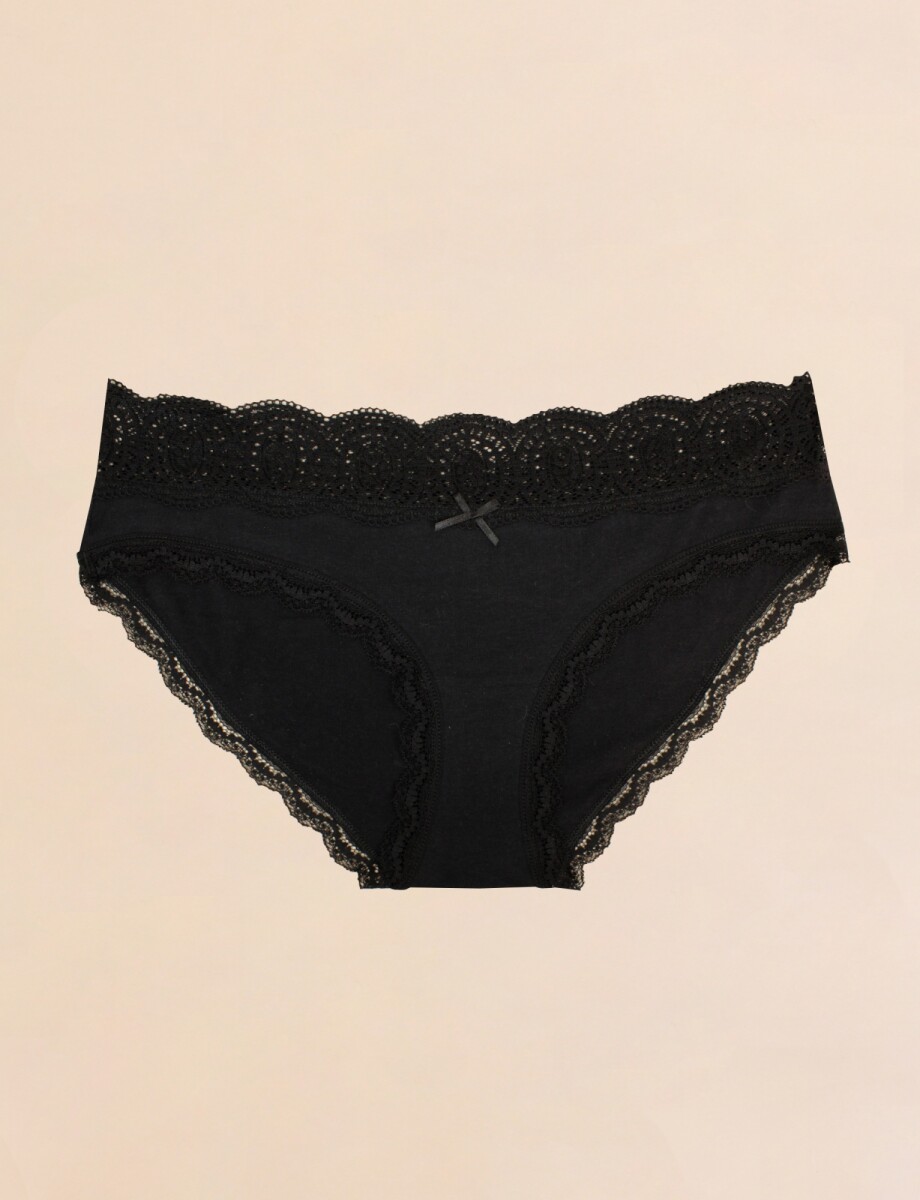 Panty Hipster - Negro 