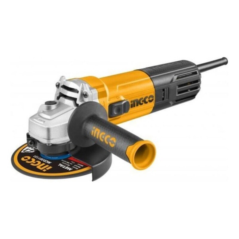 Amoladora angular industrial Ingco 4Â½ 1100W 11000RPM discos 125mm Naranja