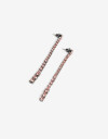 Aros Colgantes Largos Strass Aros Colgantes Strass - Negro