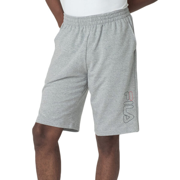 Fila bermuda practical logo outline light gris Hombre Gris