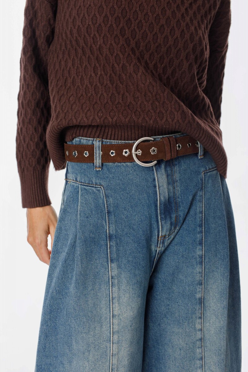 Cinturon Flower - Camel 