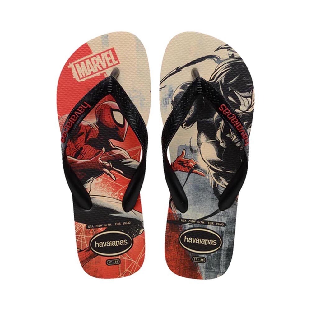 Sandalias Havaianas Top Marvel Classics Hombre Beige/Negro