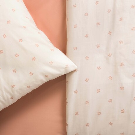 JUEGO SÁBANAS 1 PLAZA ALGODON-Y-POLIESTER ROSA BOUQUET