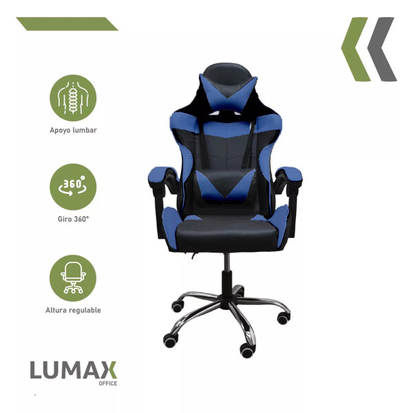 Silla Gamer Lumax Rom AZUL