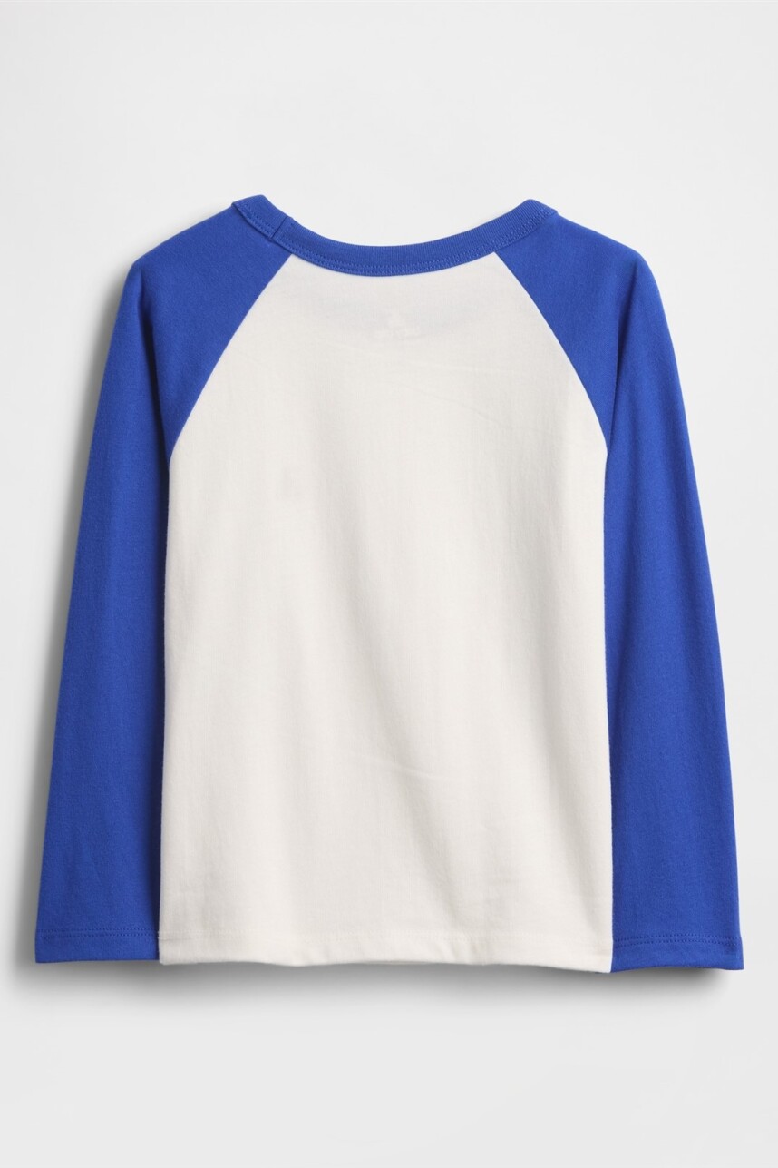 Remera Básica Toddler Niño Royal Gem/White