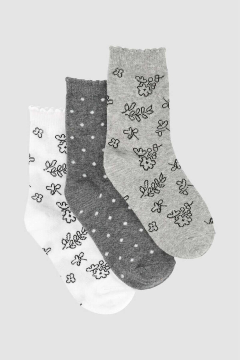 Pack x3 media infantiles con diseño - Variante 10 