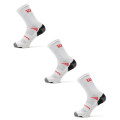 Medias Unisex Wilson x3 Largas Blanco - Negro