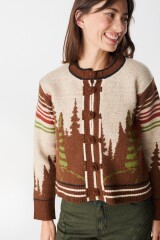 Cardigan Pinos Marron