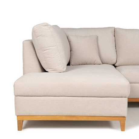 Rinconera Belfast - Tela Microfibra - Chaise izquierdo 2203 (Beige)