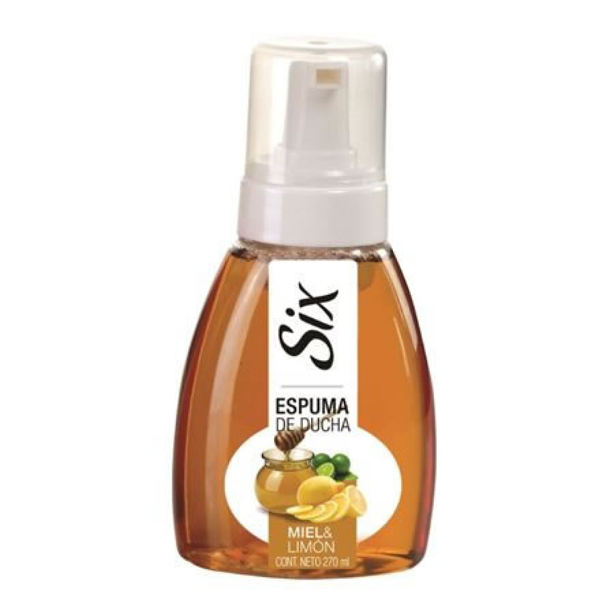 Espuma de Baño Six Miel y Limón – Hidratación y Aroma Fresco 