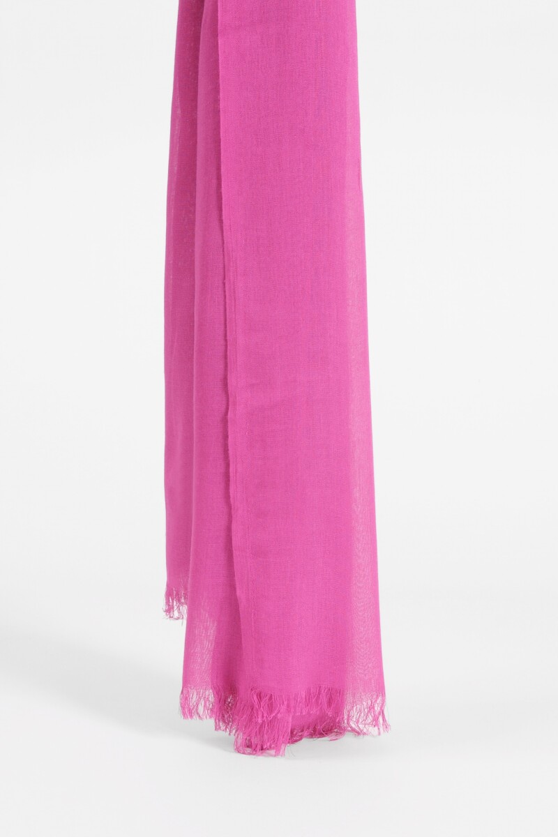 Pashmina clásica con flecos fucsia