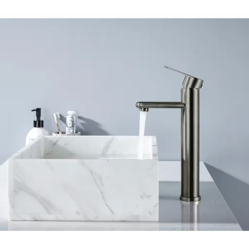 Grifería de lavatorio Monocomando Alto de mesada Celtic Satinado Grifería De Lavatorio Monocomando Alto De Mesada Celtic Satinado