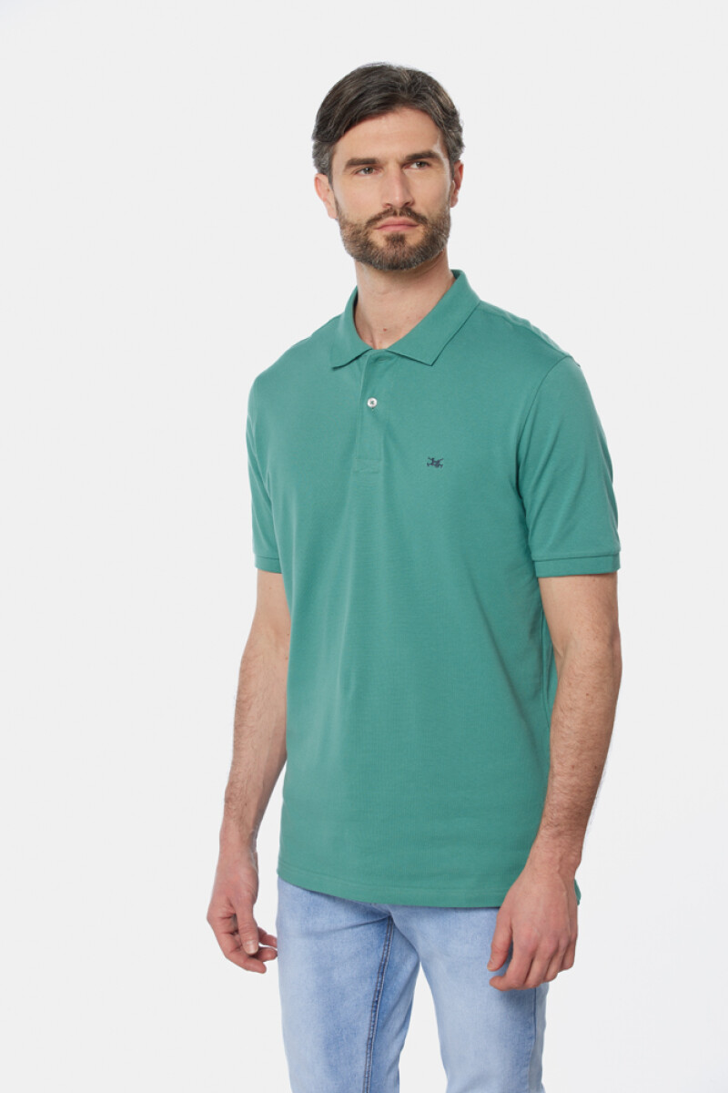 REMERA POLO LISA - Verde Claro 