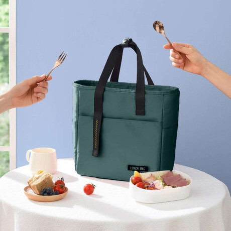 Lunchera unicolor grande Verde