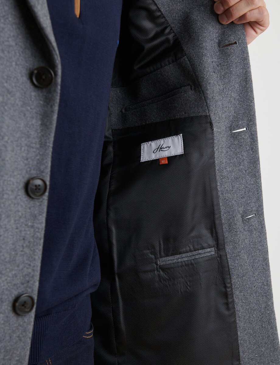 300260 SOBRETODO HARRINGTON LABEL Gris
