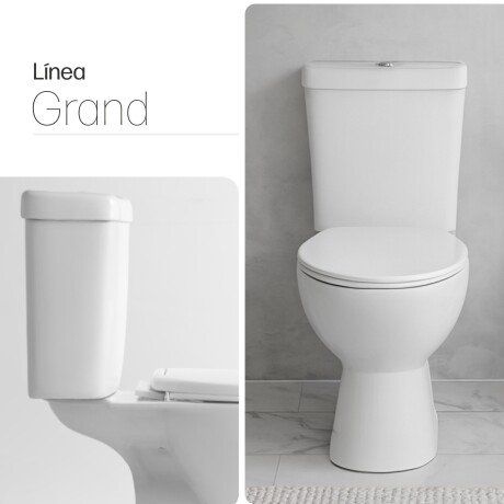 TAPA INODORO CON MOCHILA GRAND BLANCO LOZA SANITARIA BAÑO BLANCO
