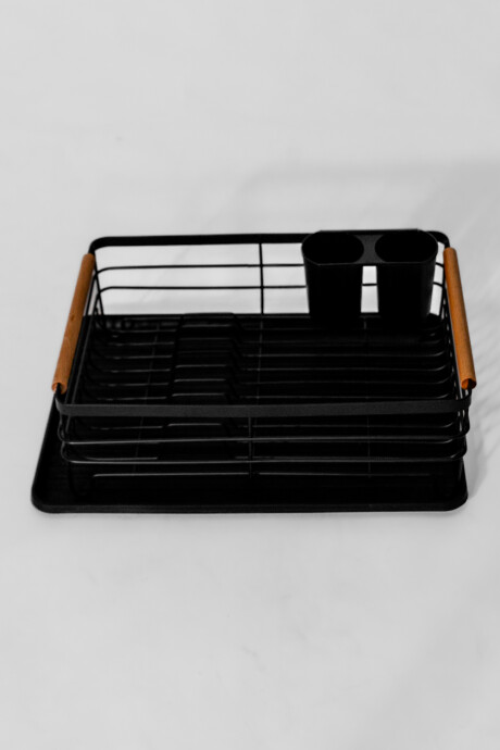 Organización Y Limpieza Escurridor De Platos Un Nivel 8 Negro