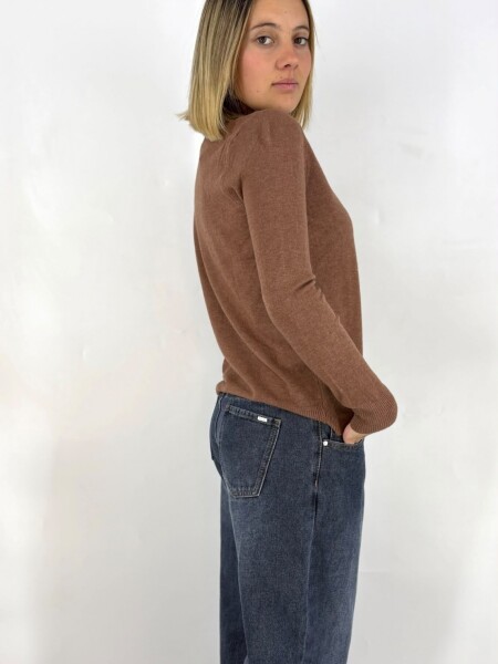 POLERA SLOWLY 8818 MARRON