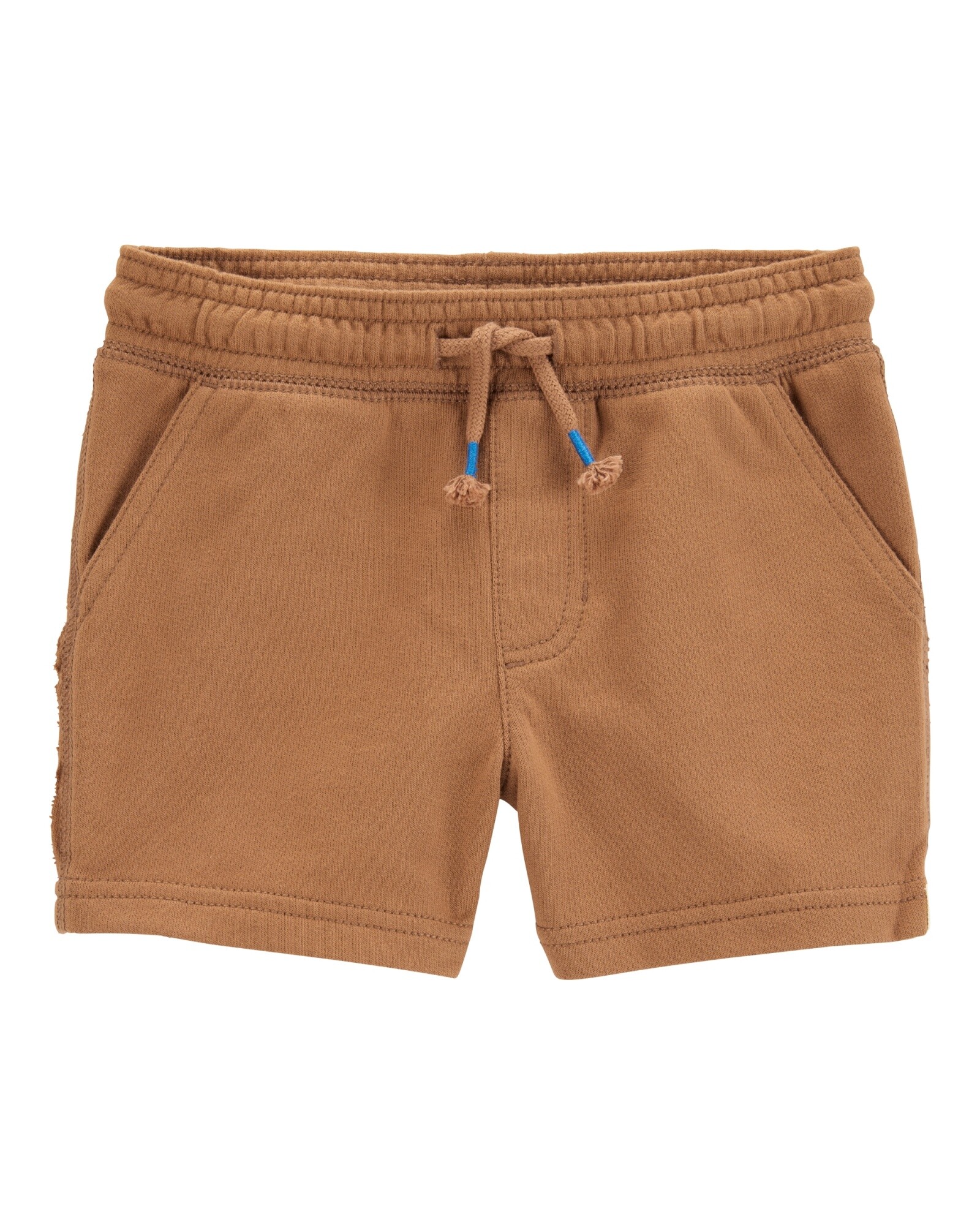 Short deportivo de algodón, marrón Sin color
