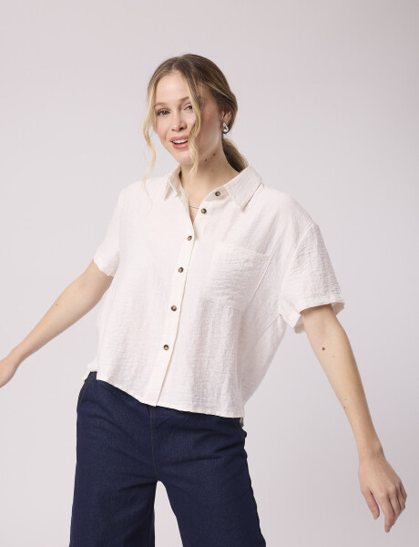 Camisa lino crudo