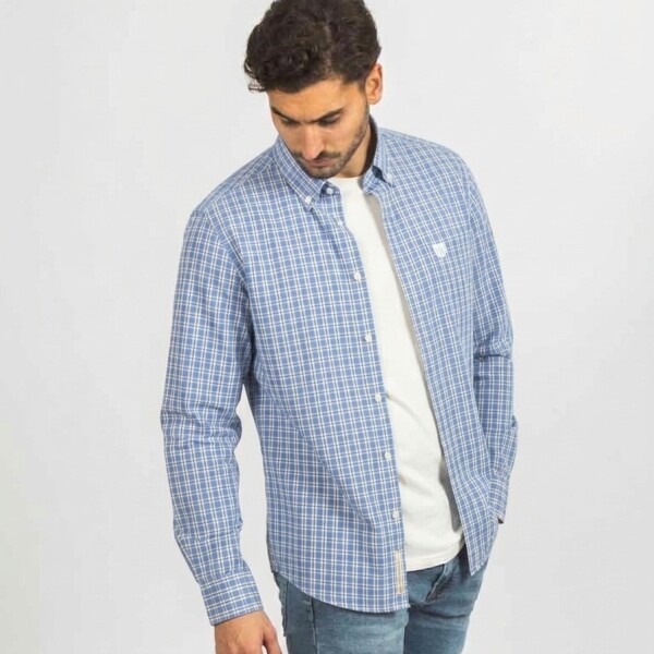 Camisa a Cuadros Azul