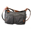 Bandolera Morral de Dama en Tela Impermeable Musgo c/Suela