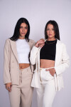Blazer 4 botones Crudo