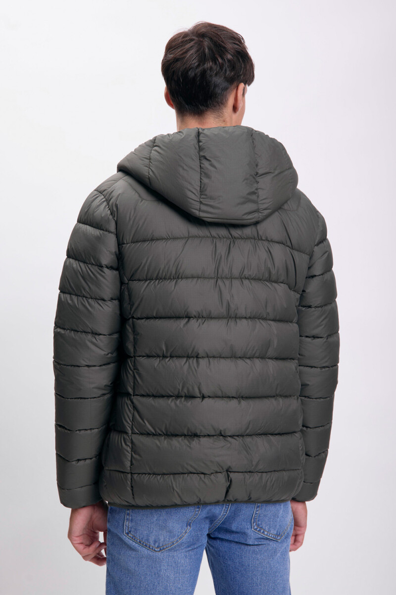 Campera capitoneada Verde