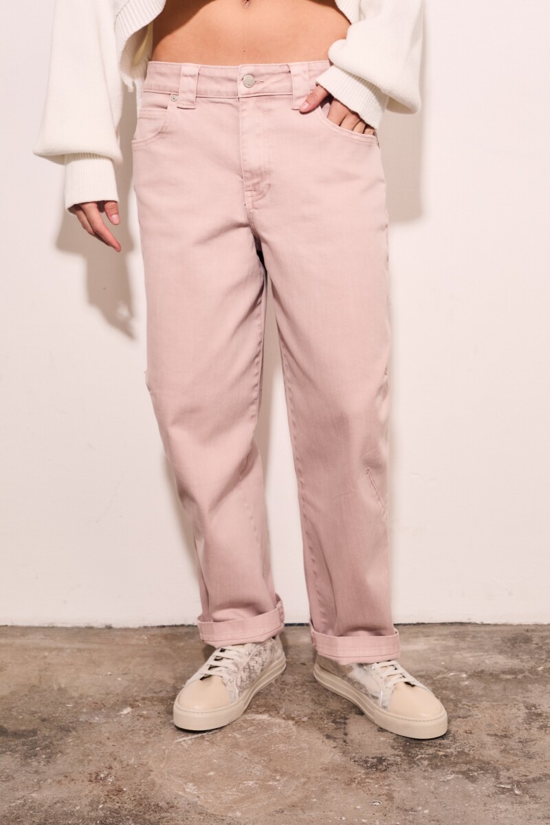 Jean Baggy Barrel Rosa