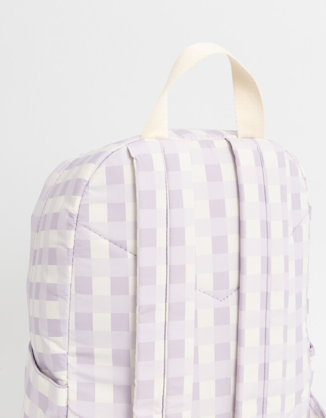 Mochilas Urbanas Estampados Mochila Con Moño Bordado - Estampado Geometrico