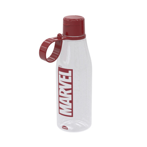 Botella Plástica 530ml Avenger y Spiderman con Agarre U