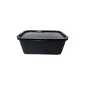 CANASTO SIMIL RATTAN BOSCO 15 LITROS NEGRO