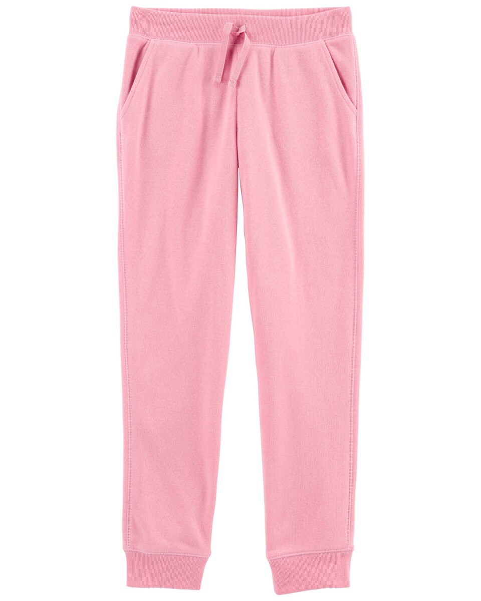Pantalón deportivo de algodón, rosado. Talles 5-14 