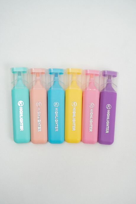 Resaltador Bubi, 6 Pcs Color Unico
