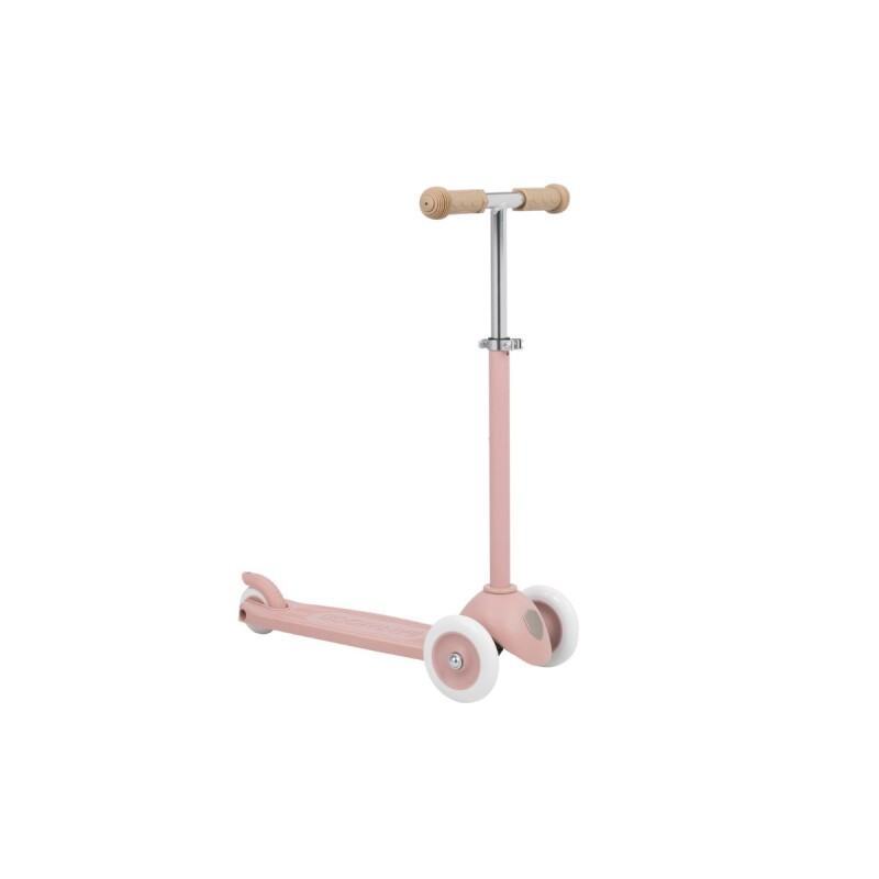 BW-ECO-SCOOTER-CC Monopatín Eco De Tres Ruedas +3 Banwood C/canasto - Dusty Rose