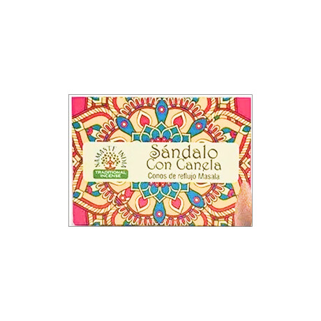 Incienso sahumerio en cono Sandaloconcanela