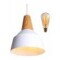 Lampara Colgante De Techo Color Y Madera Diseño Nordico Blanco
