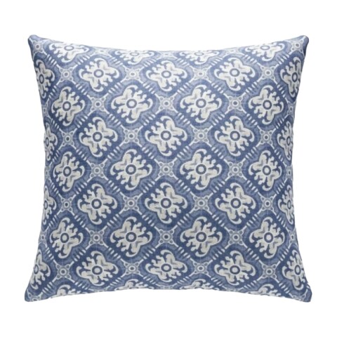 COJIN CUAD AZUL ESTAMP 45X45CM Unica