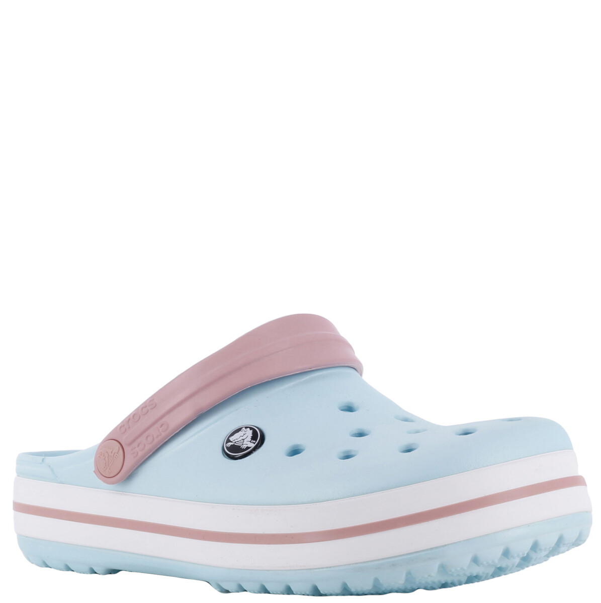 Zueco de Niños Crocs Crocband Clog - Azul Hielo - Blanco 