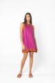 VESTIDO ACAI SHORT SS24 Fucsia Y Terracota