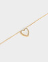 Cadena Corta con Dije Premium Gold Cadena Corta Con Dije Corazón - Dorado