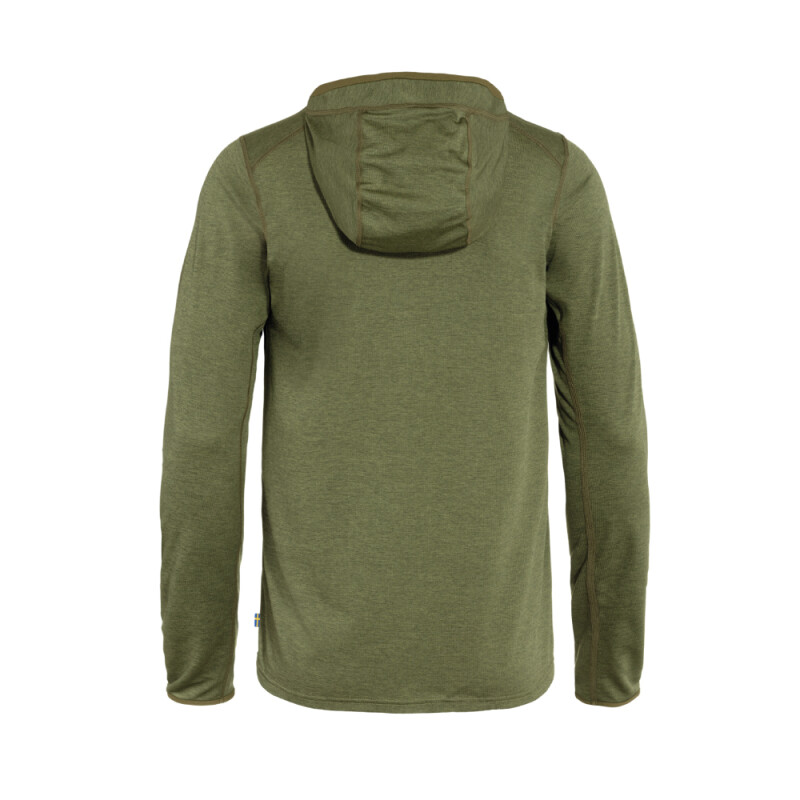Polo Fjallraven Abisko Sun-hoodie Hombre Green