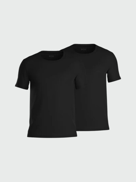 BOSS Black - Pack 2 Camisetas Interiores Algodón Logo 0