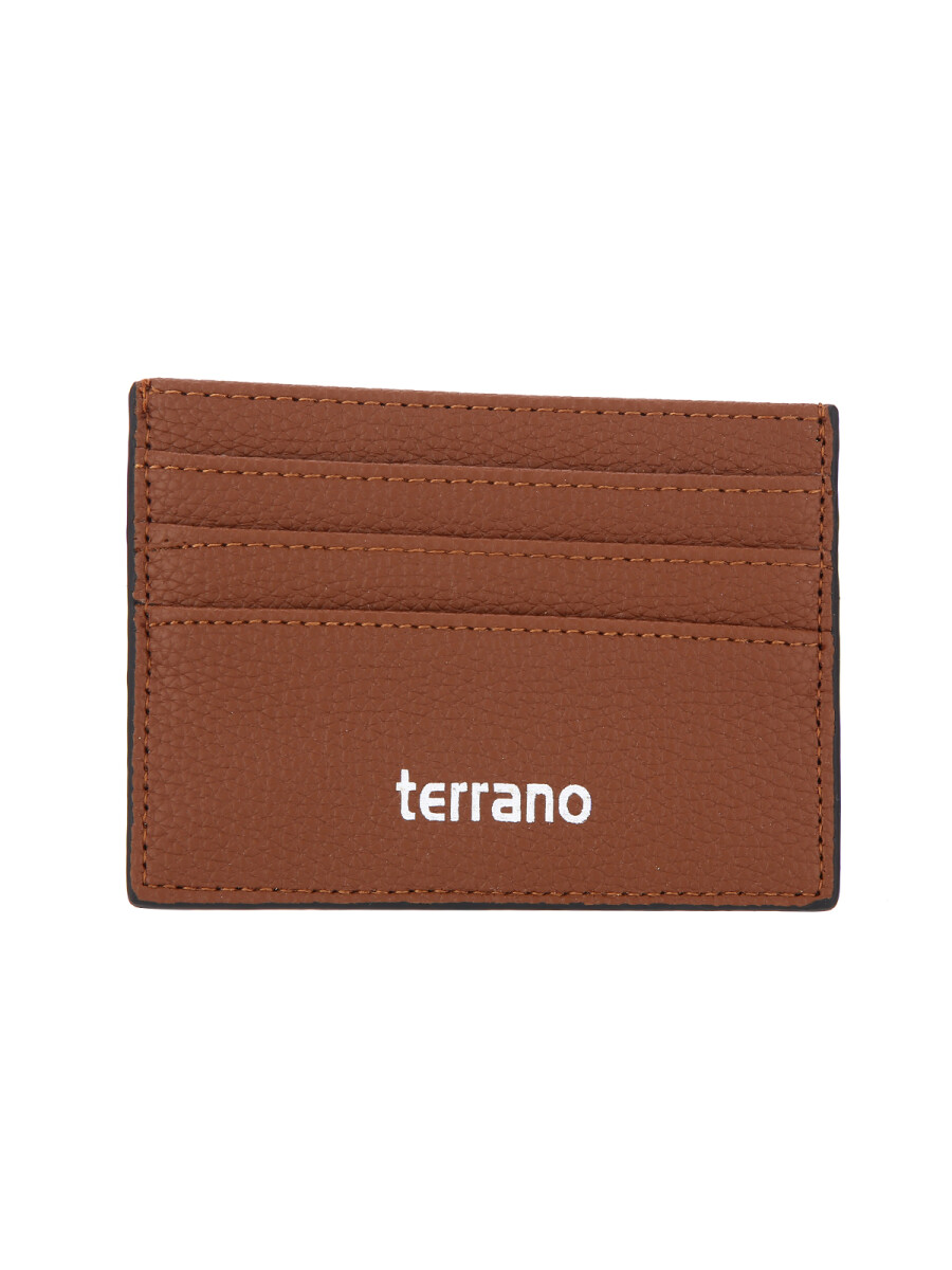 Tarjetero Con Visor Berlín - Marrón 