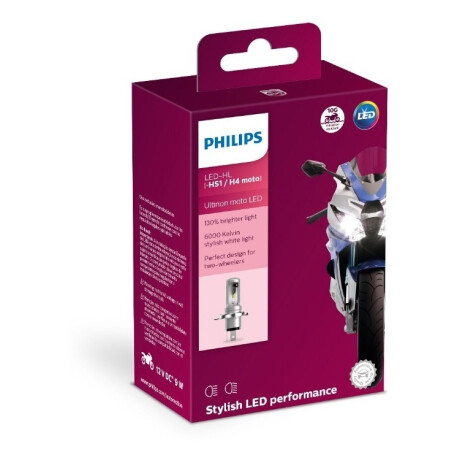 LAMPARA - LED PHILIPS H4 ULTINON PARA MOTO 6000K PHILIPS LAMPARA - LED PHILIPS H4 ULTINON PARA MOTO 6000K PHILIPS