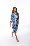 VESTIDO IRINA ESTAMPADO NEGRO Y AZUL