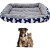 Cucha Cama Colchón Puff Perro Gato Mascota 40x30 Variante Ballenas
